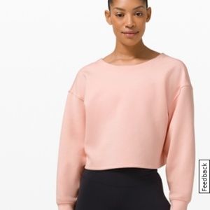 Lululemon Twist back to front pull over pink size2